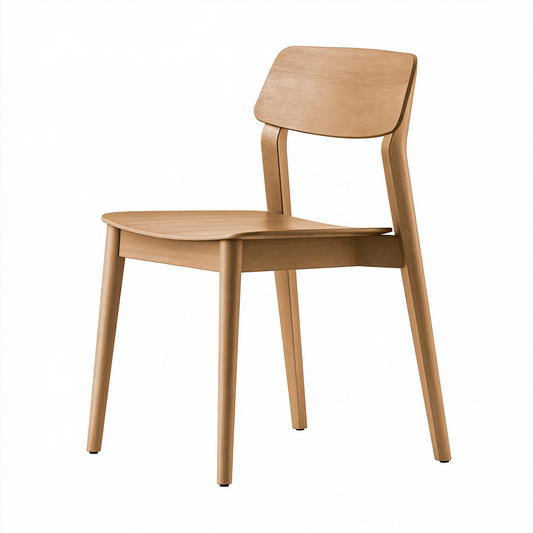 Chaise de salle à manger 45 x 52 x 78 cm en bois marron style scandinave
